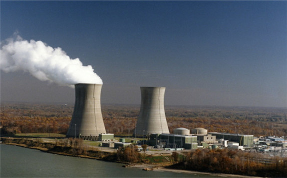 The two-unit Perry plant, pictured when it marked 30 years of operations in 2017 (Image: FirstEnergy)
